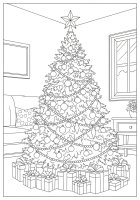 Albero di Natale in soggiorno