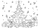 Disegni da colorare albero di Natale