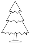 Disegni da colorare albero di Natale