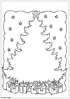 Disegni da colorare albero di Natale