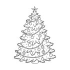 Disegno da colorare albero di natale