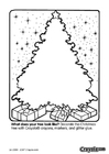 Disegno da colorare albero di natale