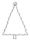 Disegni da colorare albero di Natale