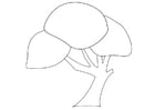 Disegno da colorare albero