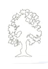 Disegno da colorare albero