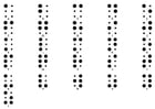 Disegni da colorare alfabeto Braille