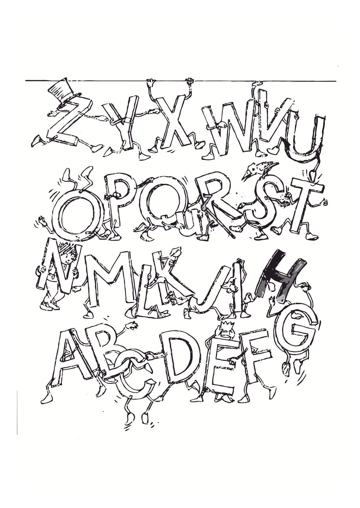 Disegno da colorare alfabeto