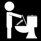 alzare la tazza del WC