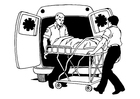 Disegno da colorare ambulanza