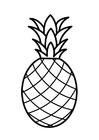 Disegni da colorare ananas