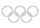 Disegni da colorare anelli olimpici