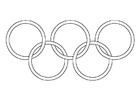 disegno-da-colorare anelli olimpici