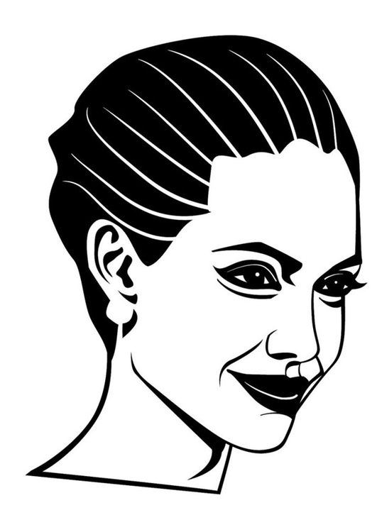 Disegno da colorare Angelina Jolie