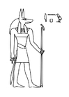 Disegno da colorare Anubis