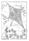 disegno-da-colorare aquilone