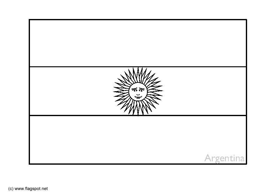 Disegno da colorare Argentina - Cat. 6343. Images