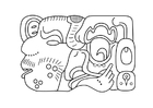 Disegni da colorare arte maya