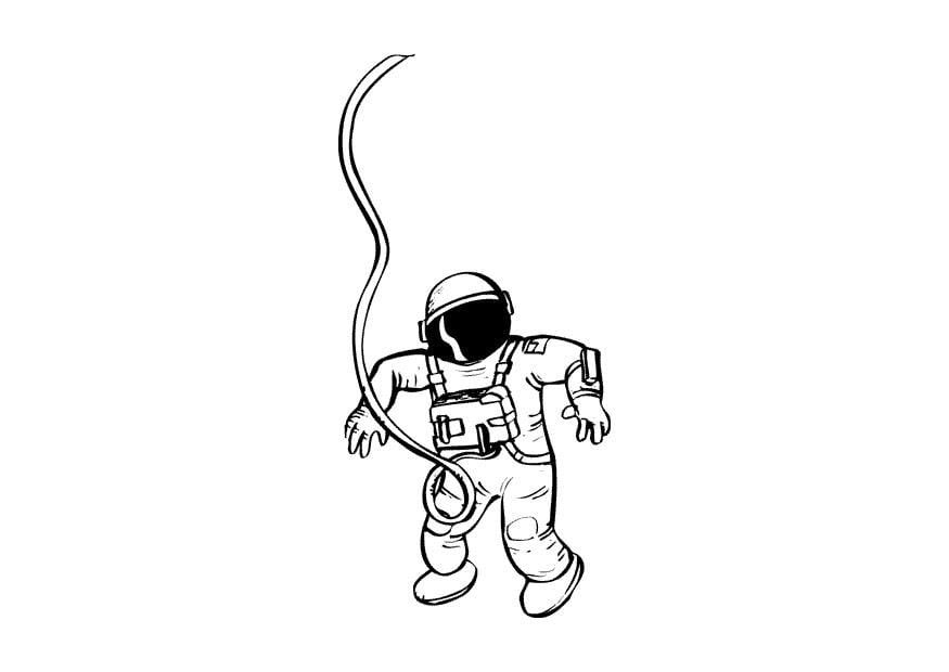Disegno da colorare astronauta