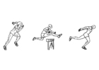 disegno-da-colorare atletica - la corsa
