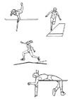 disegno-da-colorare atletica - salti
