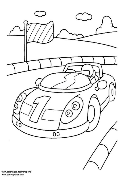 Disegno da colorare auto sportiva