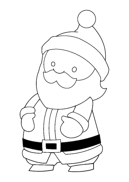 Disegno da colorare Babbo Natale