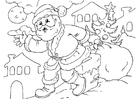 Disegno da colorare Babbo Natale