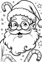 Disegno da colorare babbo natale