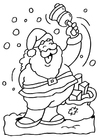 Disegno da colorare Babbo Natale