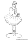 Disegni da colorare ballerina