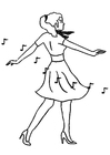 disegno-da-colorare ballerina