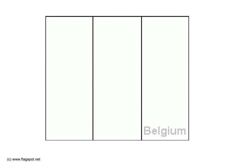 Disegno da colorare bandiera Belgio