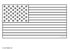 Disegni da colorare bandiera USA