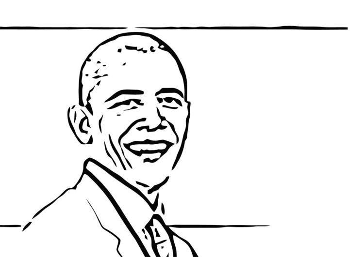 Disegno da colorare Barack Obama