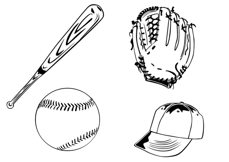 Disegno da colorare baseball