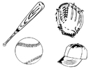 Disegno da colorare baseball