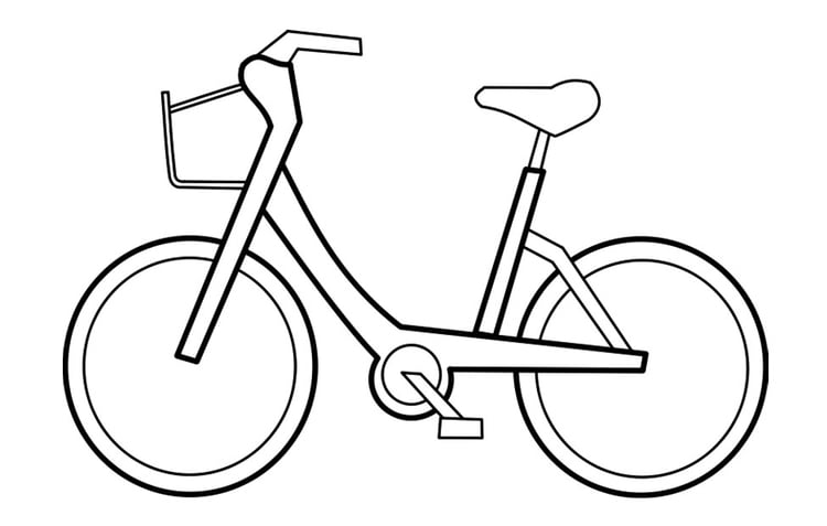 disegno di bambini da corsa bicicletta