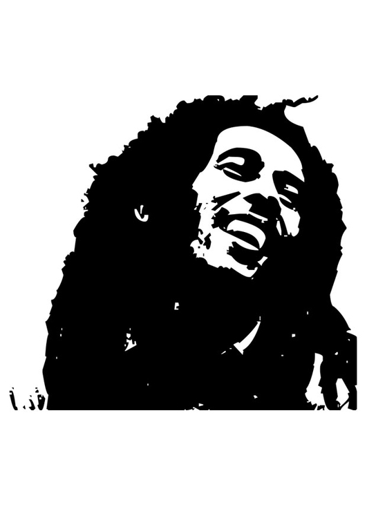 Disegno da colorare Bob Marley