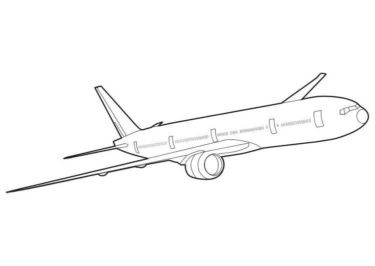 Disegno da colorare Boeing 777