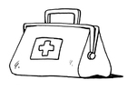 Disegni da colorare borsa del medico