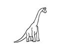 Disegno da colorare Brachiosauro