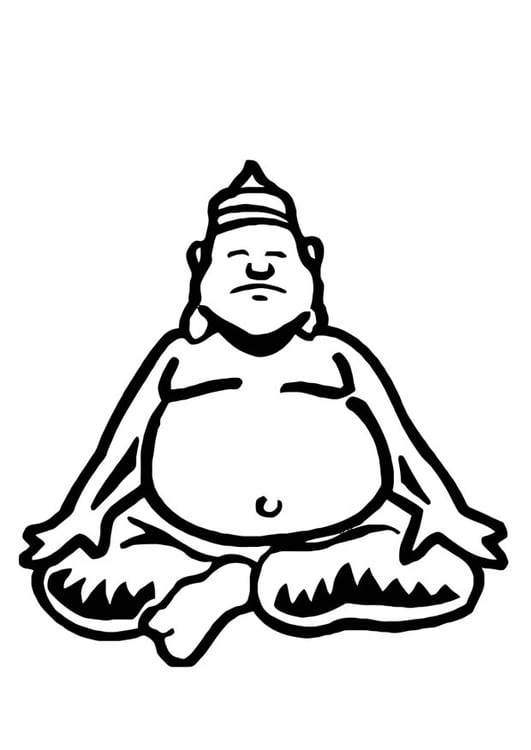 Disegno da colorare Budda