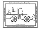 Disegno da colorare bulldozer