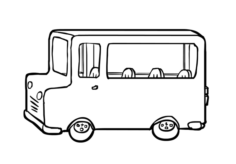 Disegno da colorare bus