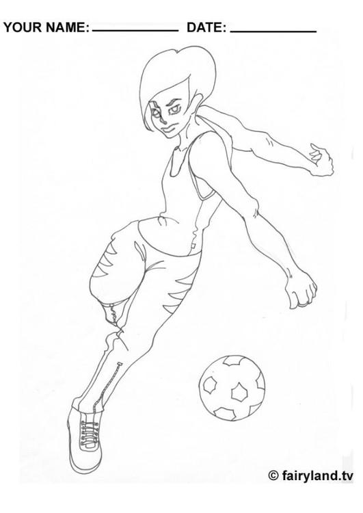 Disegno da colorare calcio