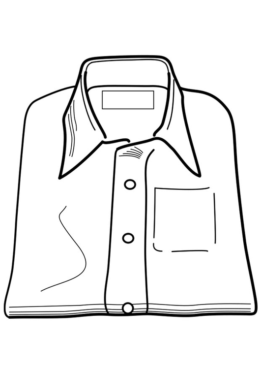 Disegno da colorare camicia