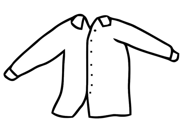 Disegno da colorare camicia