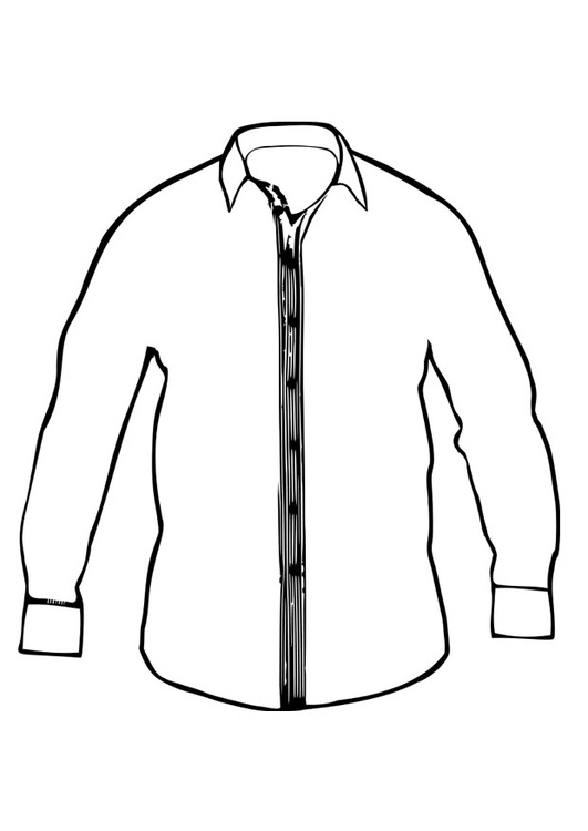 Disegno da colorare camicia