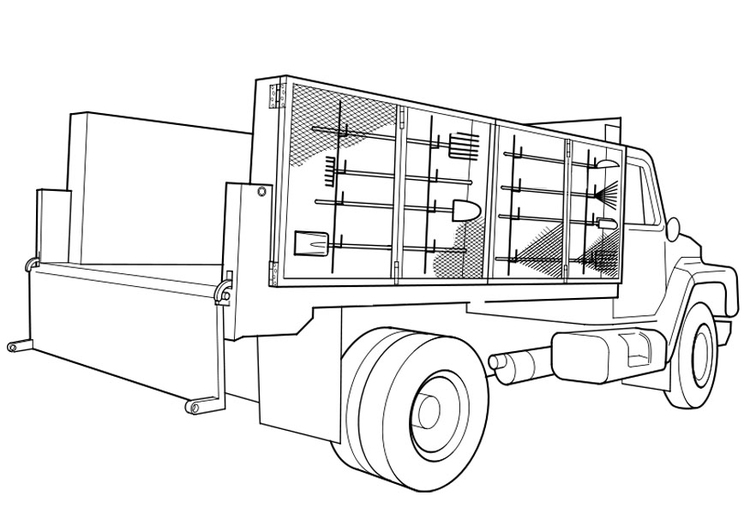 Disegno da colorare camion