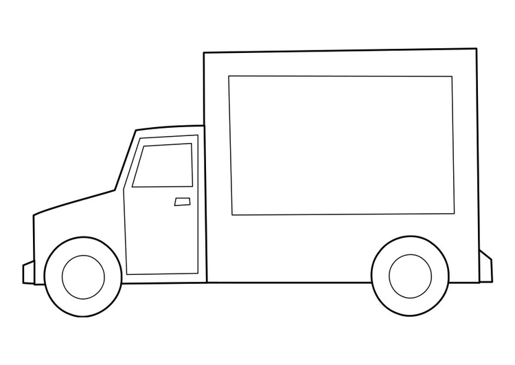 Disegno da colorare camion